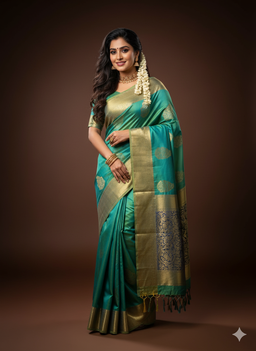 Silk Crepe Saree